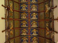 St Mary, Huntingfield - 19C ceiling by Mildred Holland