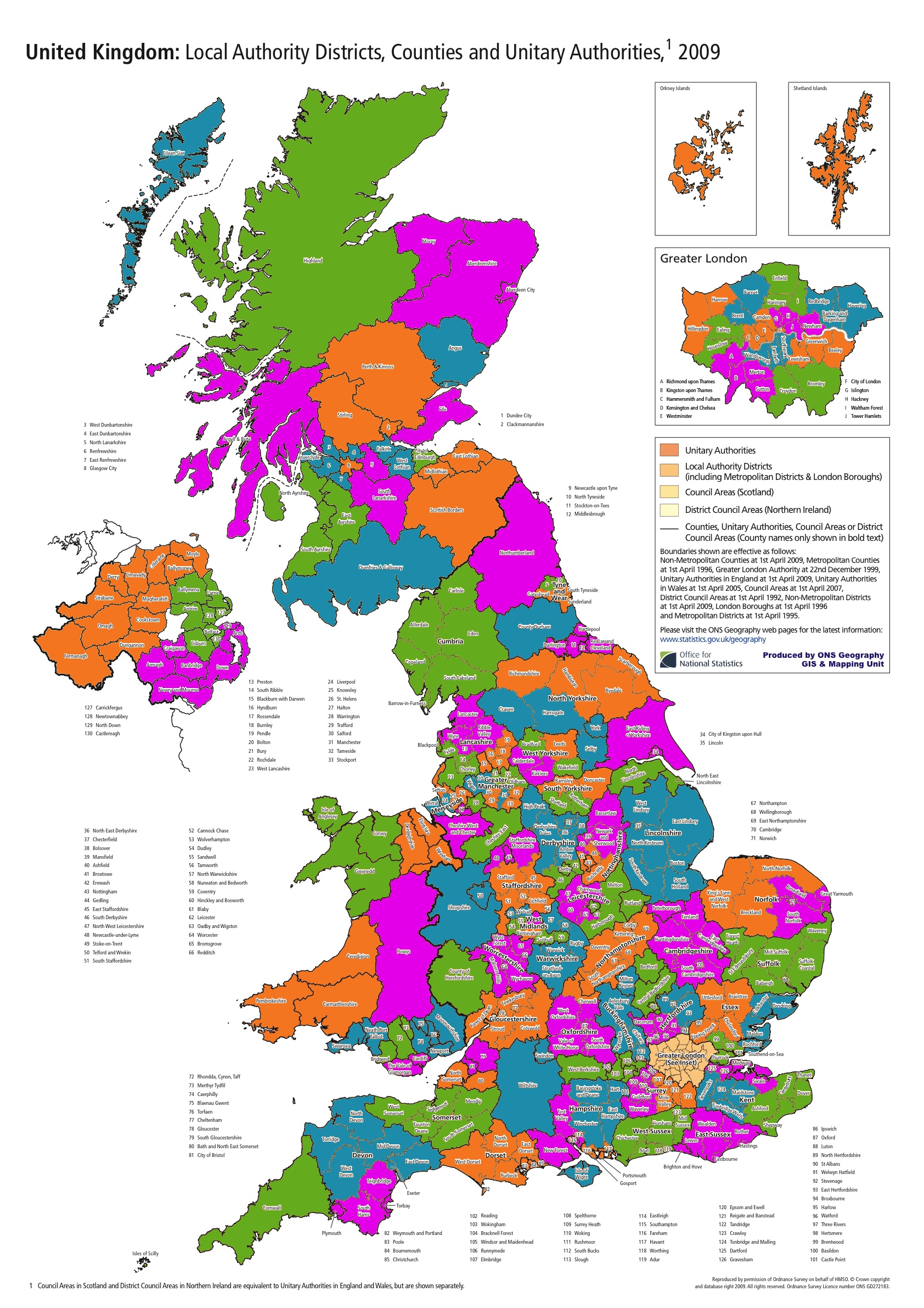 Map Of United Kingdom With Counties